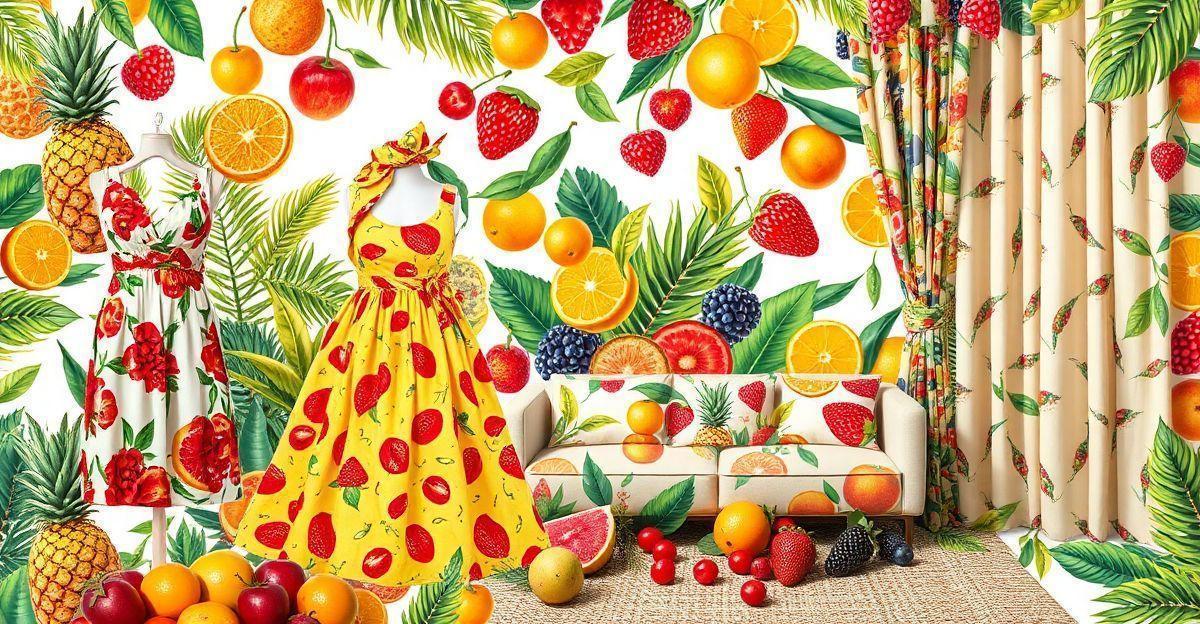 Aplicações criativas do Tecido de frutas