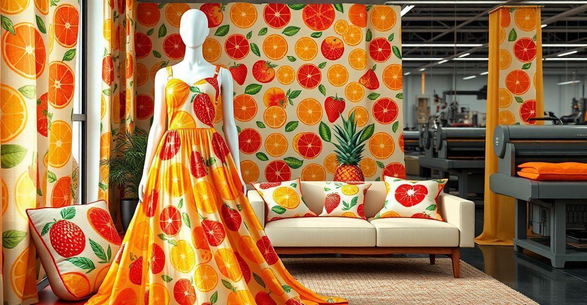 Futuro do Tecido de frutas na moda e decoração